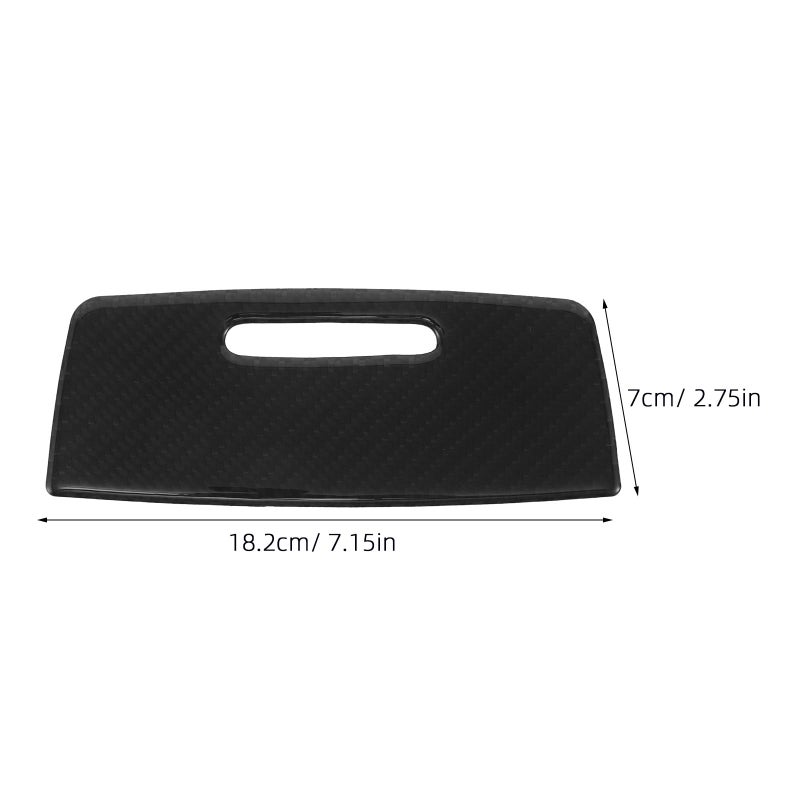 Carbon Fiber Center Console Storage Box Panel Cover Dashboard Organizer - Image 3