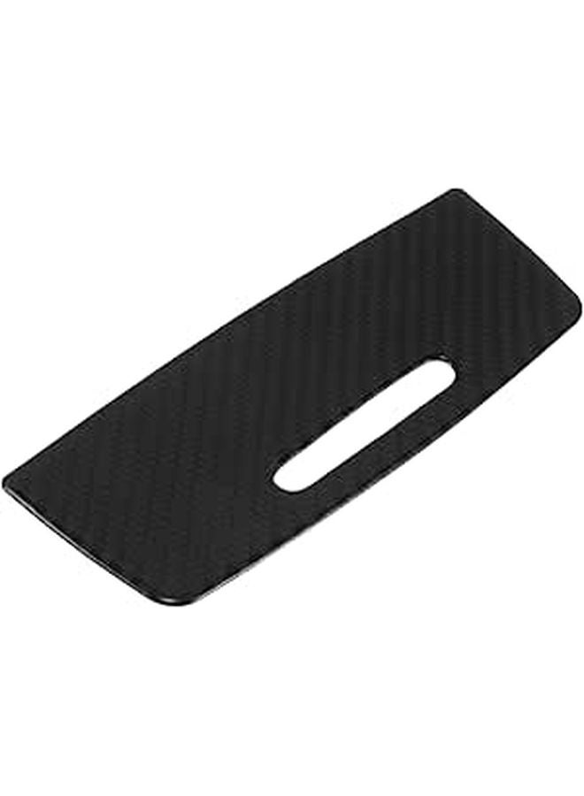 Carbon Fiber Center Console Storage Box Panel Cover Dashboard Organizer - Image 1