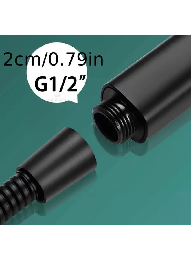 1pc High Pressure Wall Mounted Handheld Shower Head Round Spray With Ergonomic Grip Durable Plastic Silvery Design No Electricity Needed Modern Bathroom Upgrade For Enhanced Water Pressure And Aesthetics Sleek Showerhead Sturdy Construction - Image 4