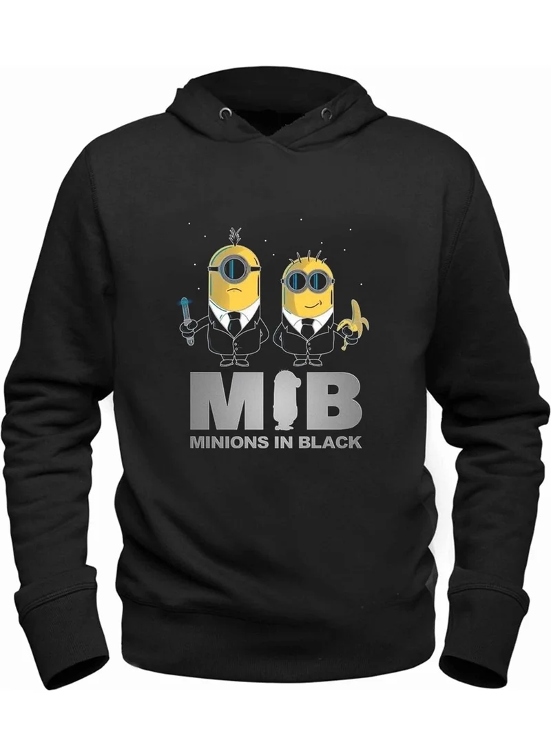 Alfa Tshirt Minions Black Kids Sweatshirt