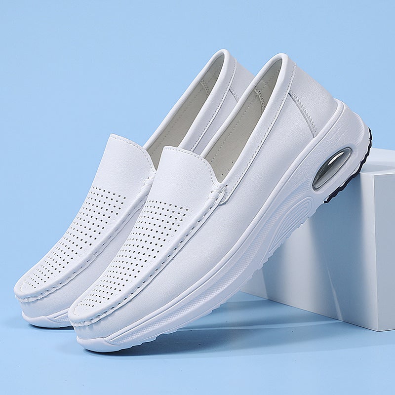 Spring And Air-Cushion Nurse Shoes For Men, Trendy Hollow Medical Care Non-Slip Lightweight Breathable Soft-Soled Work Shoes That Are Not Tiring For Feet - Image 5