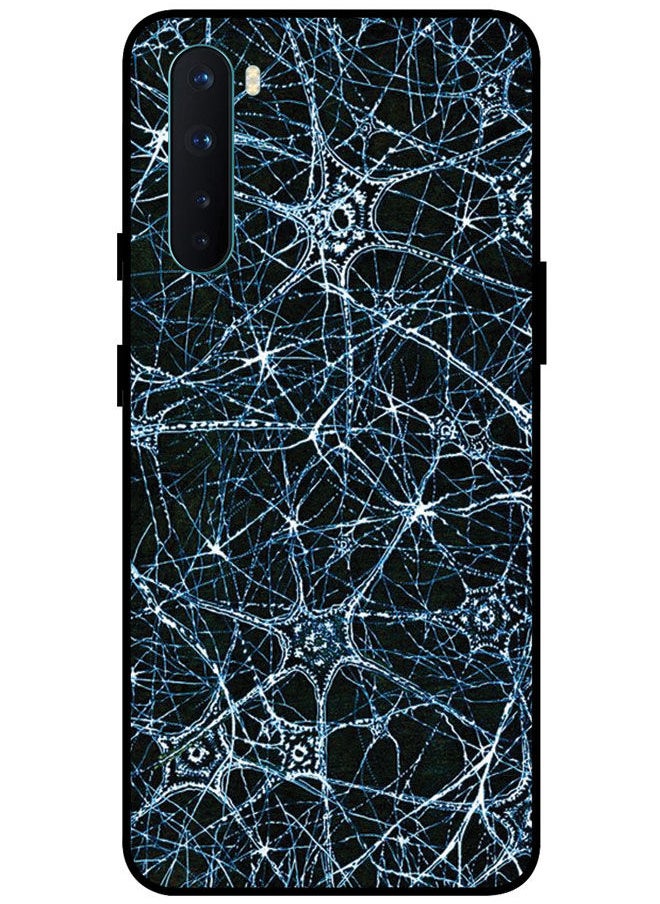 EYE CATCH - Protective Case Cover For OnePlus Nord Smart Series Printed Protective Case Cover for OnePlus Nord Blue Textue - Image 1