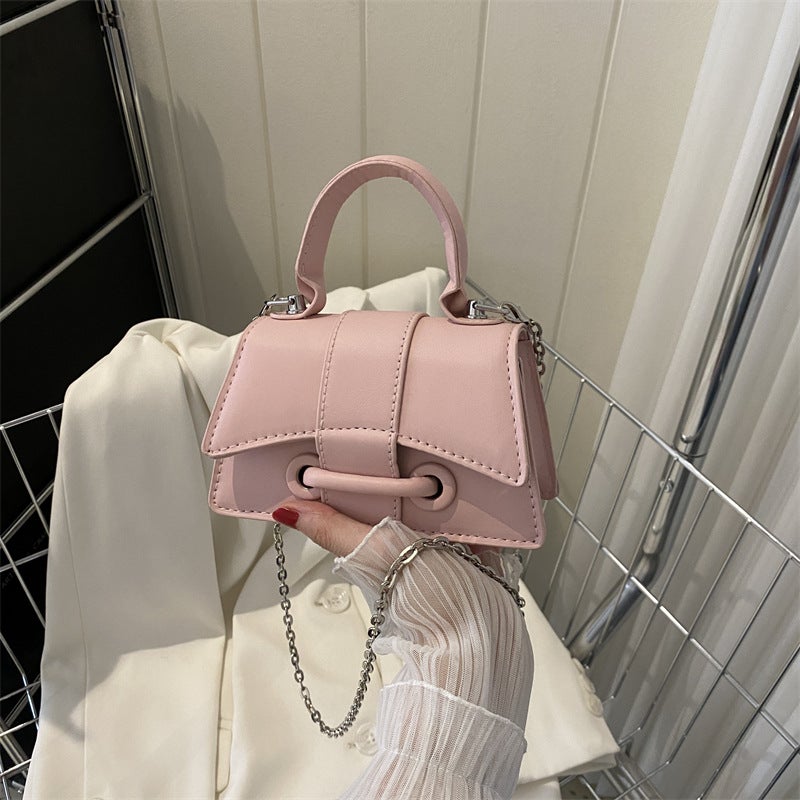 Texture Simple Fashion This Year'S Popular Temperament Handbag Small Fresh Western Style Casual Bag Shoulder Crossbody Small Square Bag - Image 4