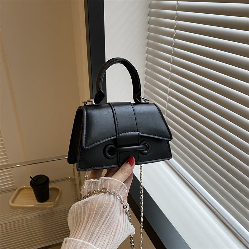 Texture Simple Fashion This Year'S Popular Temperament Handbag Small Fresh Western Style Casual Bag Shoulder Crossbody Small Square Bag - Image 3
