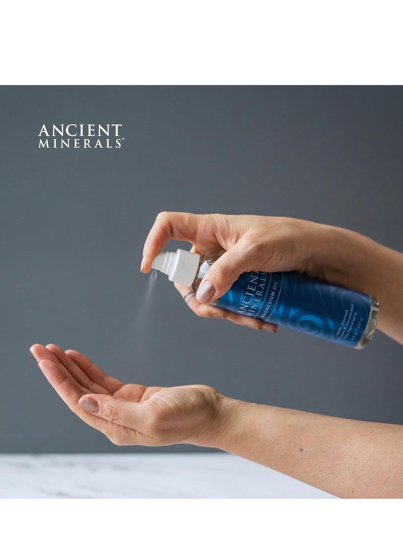 Ancient Minerals Ancient Minerals Magnesium Oil Spray Bottle of Pure Genuine Zechstein Magnesium Chloride - Topical Magnesium for Skin Application (4fl oz)  - Image 2