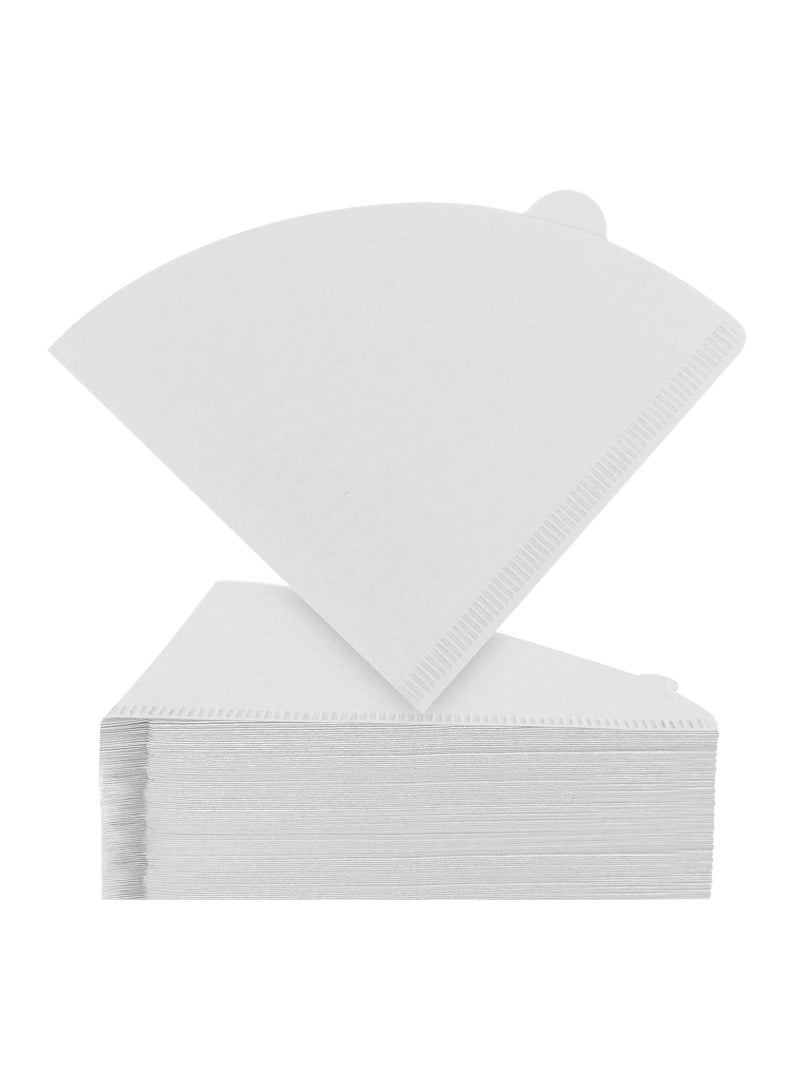 100 Piece Coffee Filter Paper Drip Coffee v60 Filter White (2-4 Cups) - Image 1