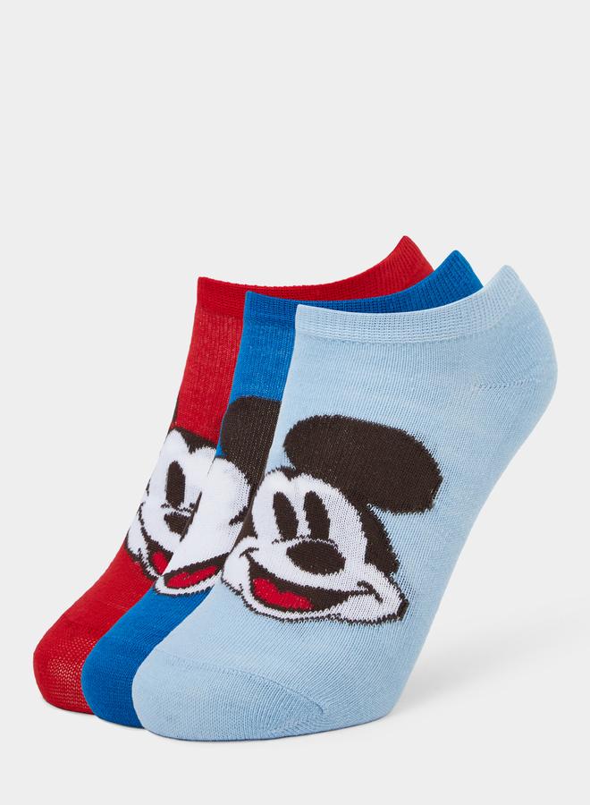 Styli Boys Set of 3 - Mickey Mouse Ankle Socks - Image 1