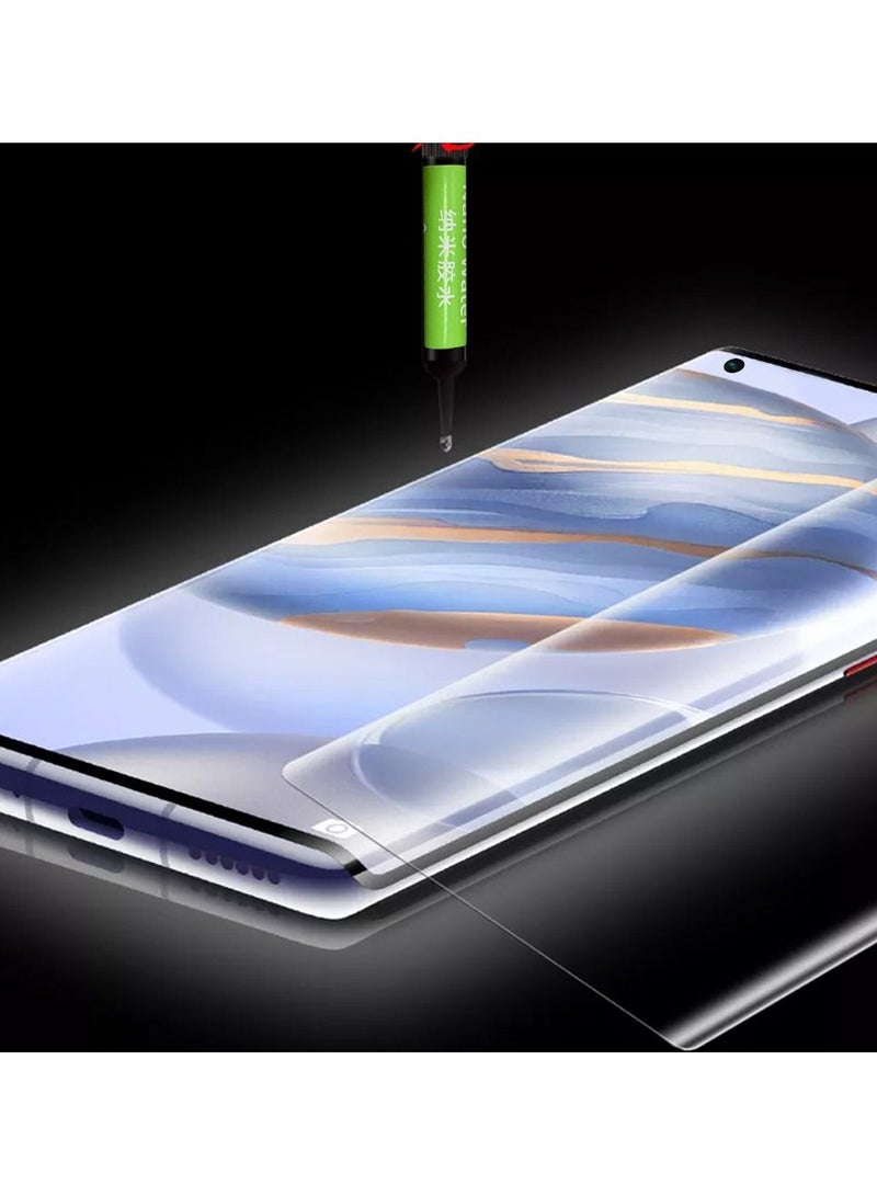 JOWAY Huawei Mate 40 UV Screen Protector 6D Tempered Glass 9H Adhesive Nano Liquid UV Glue Full Coverage Clear - Image 5