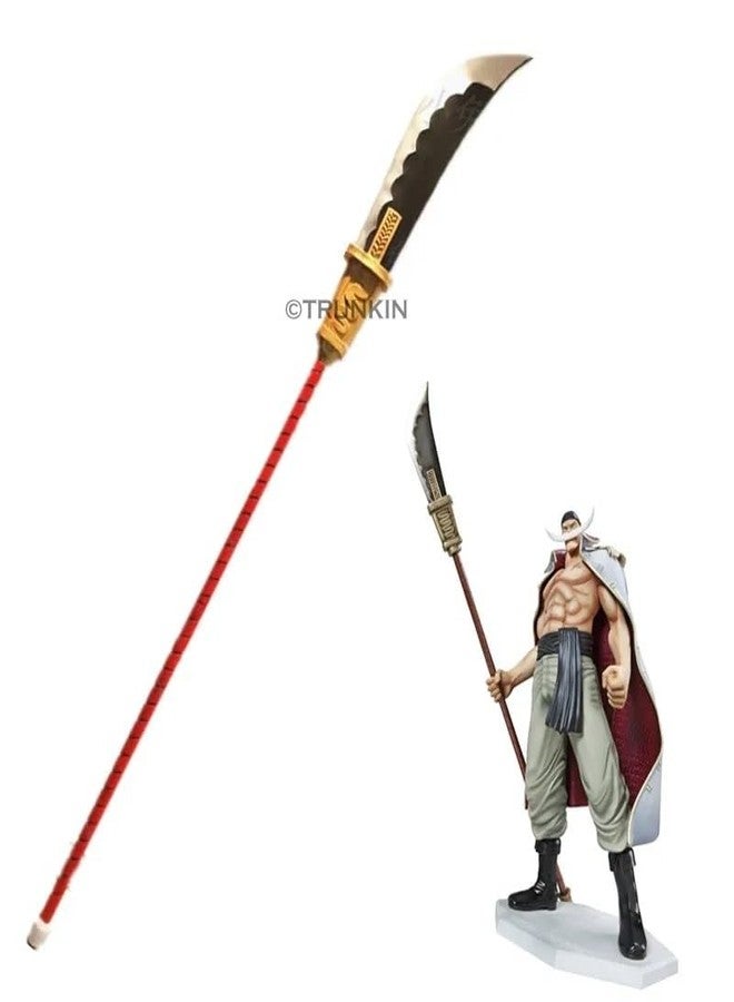 Trunkin One Piece White Beard Edward Newgate Bisento Cosplay Replica Prop Wood PVC Preformance Props Model for Cosplay 150CM lifesized Toy Collectible Whitebeard,Kid, Teen - Image 2
