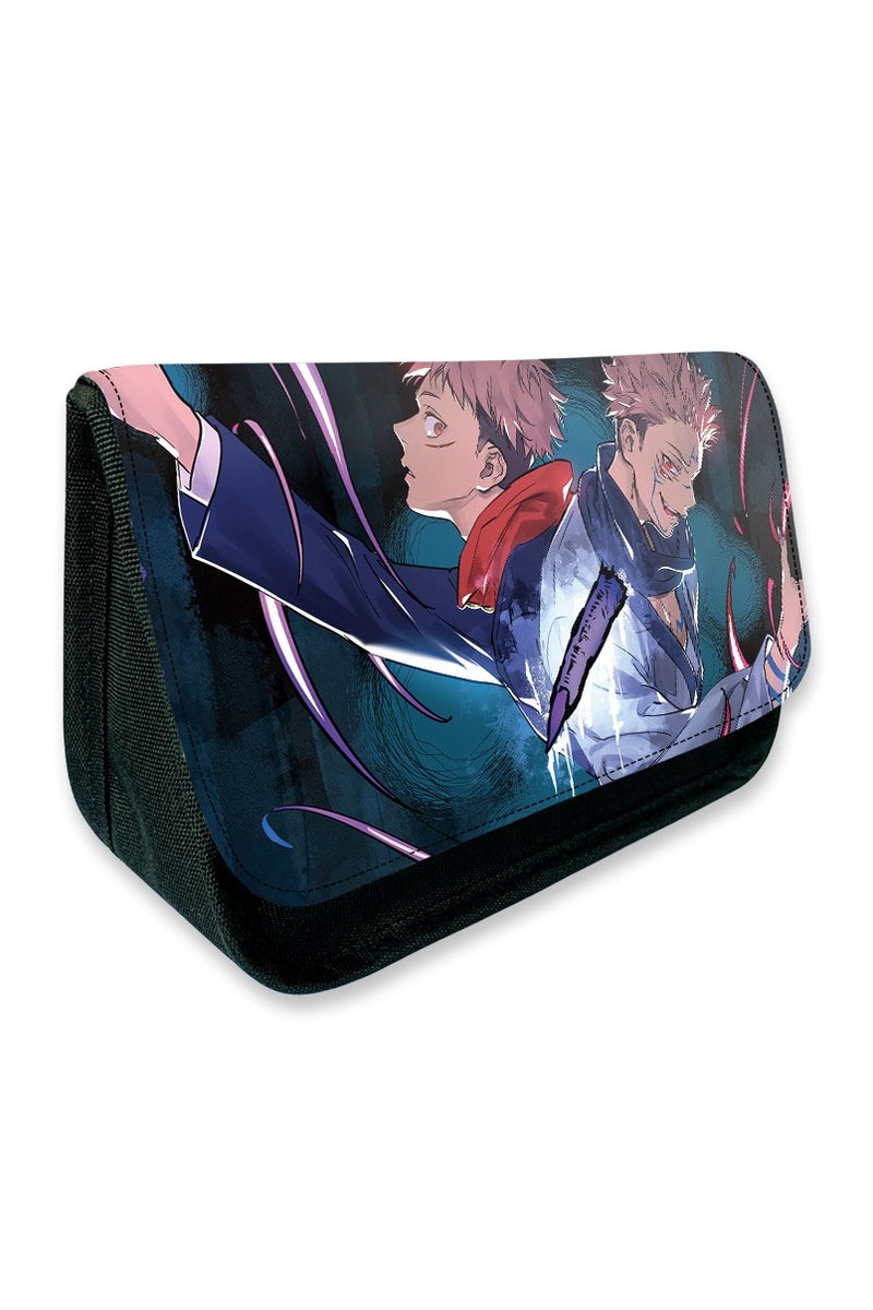 general Anime Spell Return Peripheral Velcro Canvas Pencil Case Pencil Case Pencil Case Pencil Case to meet the storage needs of daily learning stationery - Image 2