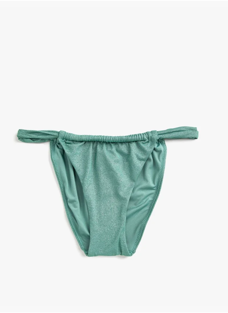 كوتون Shirred Bikini Bottom