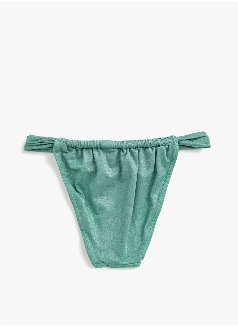 كوتون Shirred Bikini Bottom