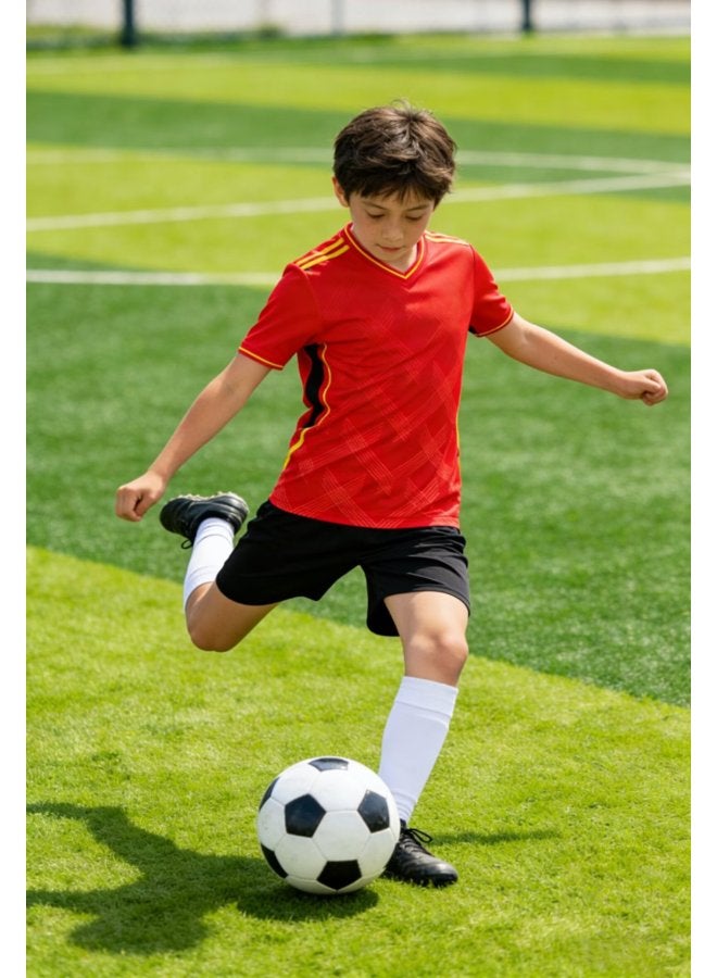 New Children's Football Uniform Set, Uni, Suitable For Primary School Students' Compeion And Training, Adult Sports Quick-dry Football Jersey