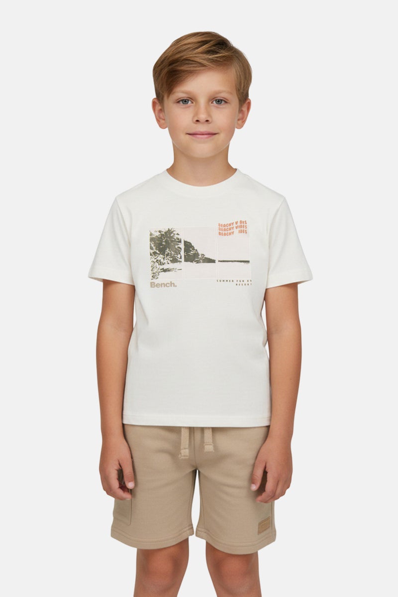 Bench Kids Boy 4 Pieces Graphic Print Top And Bottom Set, Multicolor - Image 1