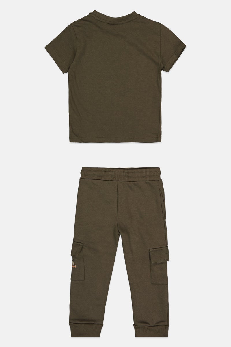 Bench Kids Boy 4 Pieces Graphic Print Top And Bottom Set, Multicolor - Image 4