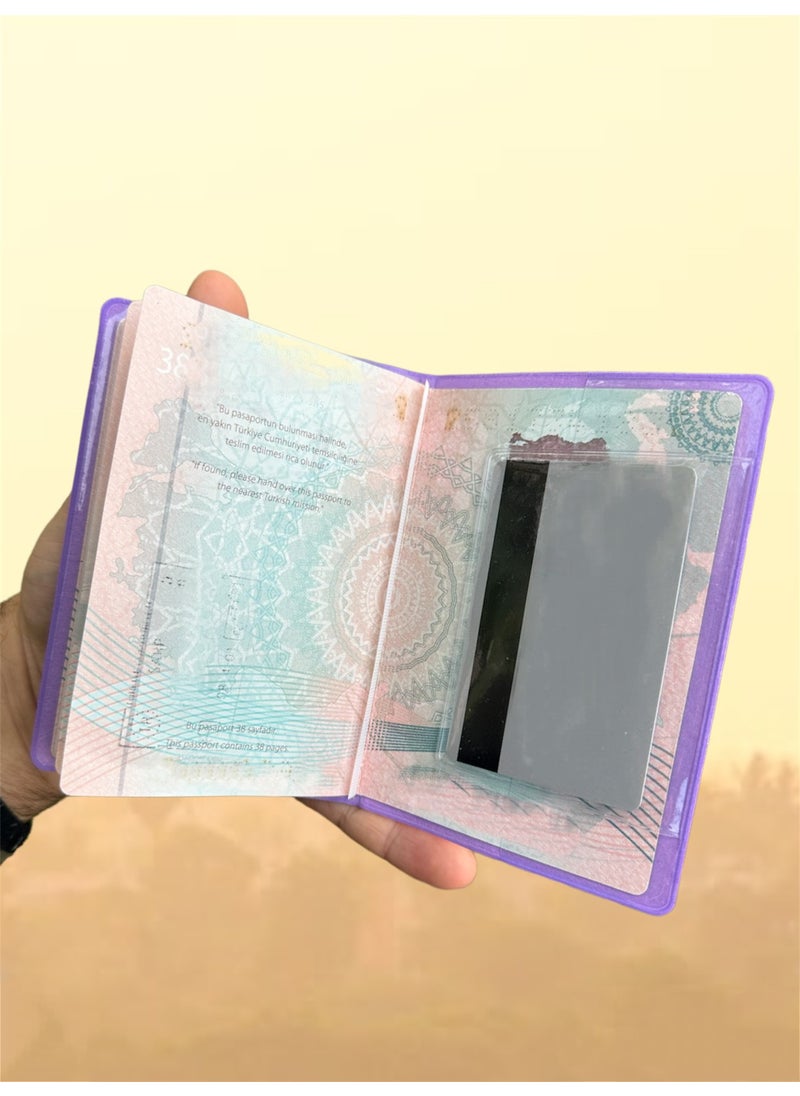 Gempo 3 Pieces Luxury Vinlex Waterproof Passport Case Passport Case Passport Holder  - Image 3