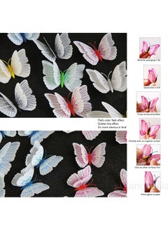 Hanghaijia 12 PCS Mixed Butterfly Stereo Wall Stickers , Removable DIY Home Nursery Scene Ambience Decoration  - Image 4
