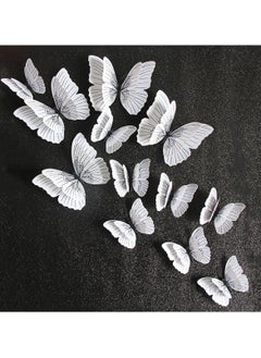 Hanghaijia 12 PCS Mixed Butterfly Stereo Wall Stickers , Removable DIY Home Nursery Scene Ambience Decoration  - Image 2