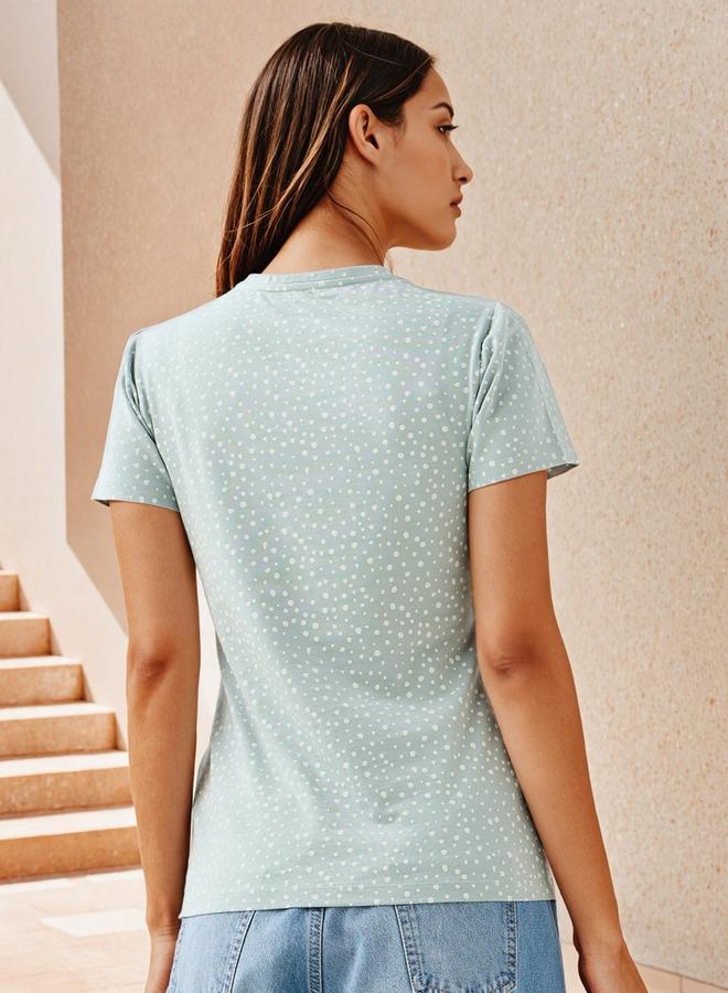 سبلاش فيڤ تيشيرت بياقة دائرية مطبوع - Image 3