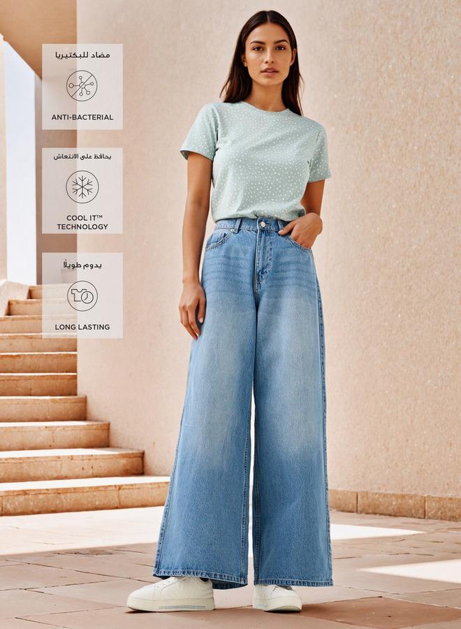 سبلاش فيڤ تيشيرت بياقة دائرية مطبوع - Image 2