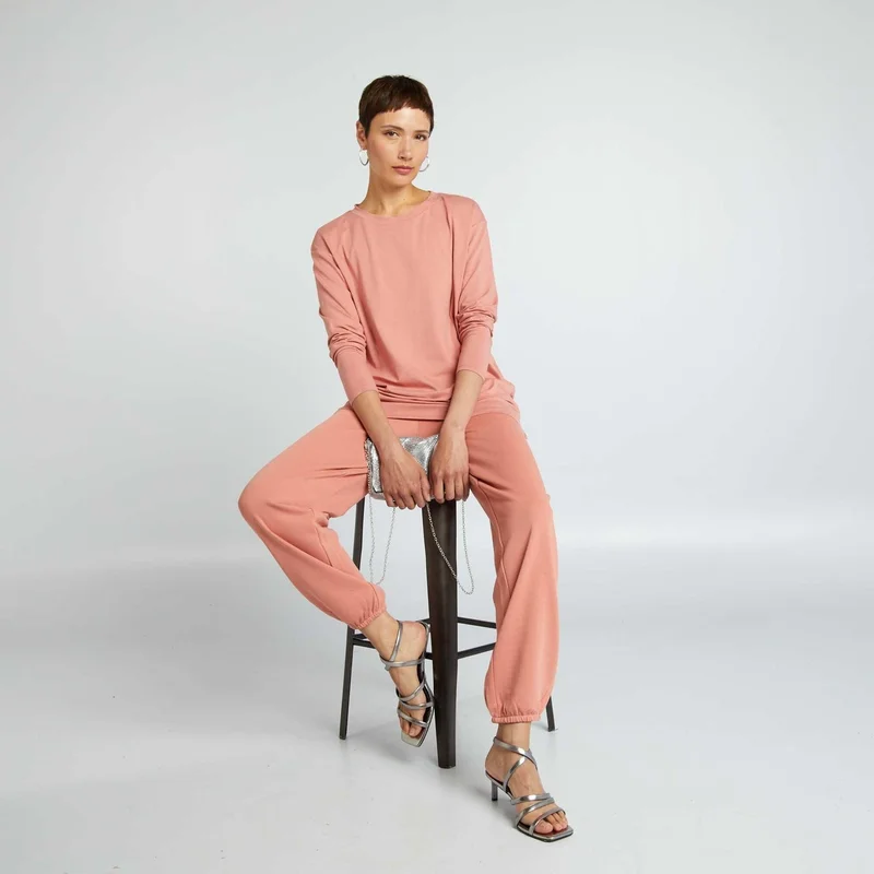 Kiabi Long Flowing T-Shirt Pink