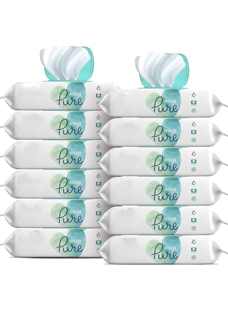 اكوا بيور مناديل أطفال أكوا بيور فائقة النقاء 48 × 12 - 576 قطعة - Image 1