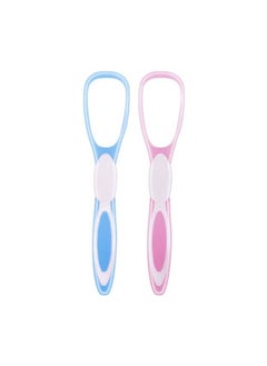 ORiTi 2 Pack Reusable Reduce Bad Breath Tongue Scraper Pink 26 x 8 x 13cm