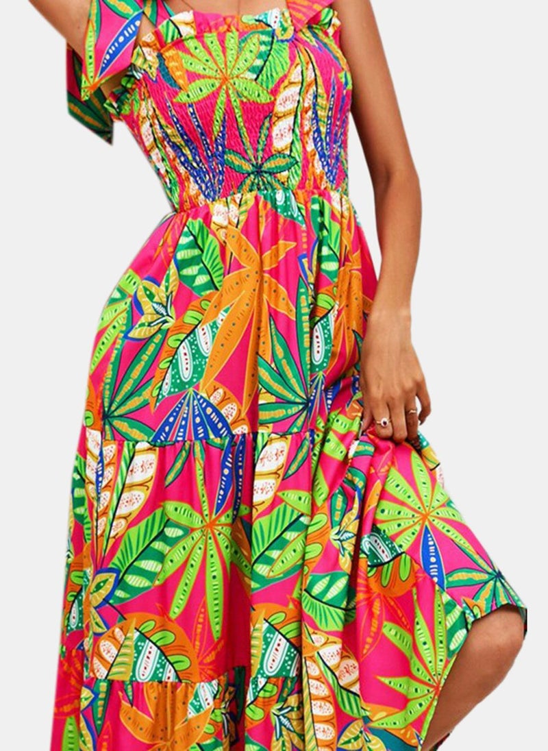 يونيكي فستان بربطات مزين بالزهور - Image 3