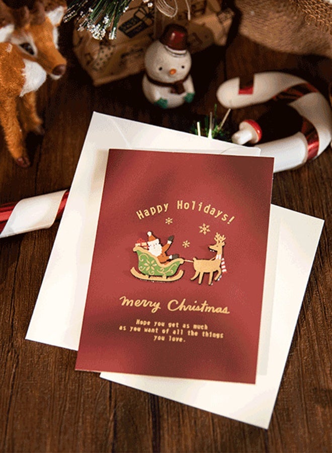7 Pack Christmas Cards - Holiday Cards with Envelopes 7 Assorted Designs Bulk, Perfect to Send Warm Wishes to Friends and Family - Image 3