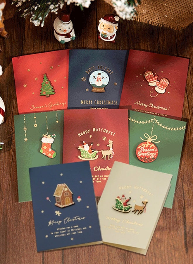 7 Pack Christmas Cards - Holiday Cards with Envelopes 7 Assorted Designs Bulk, Perfect to Send Warm Wishes to Friends and Family - Image 2