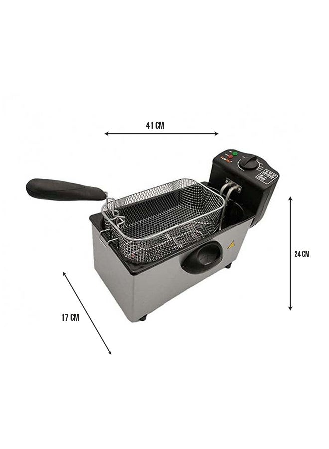 KOOLEN Electric Deep Fryer 3 L 2000 W 816102004 Silver/Black - Image 2