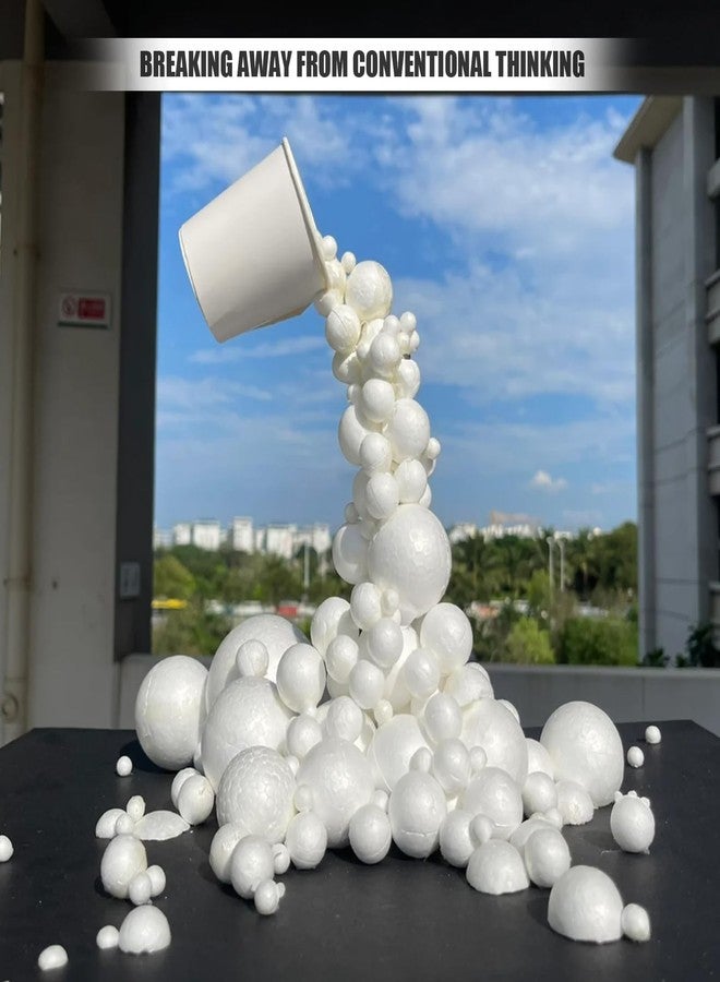 AHKUNMT Styrofoam Balls,245PC Large White Foam Balls for Crafts, DIY Craft Giant Foam Ball for Home and School,Smooth Solid Round Ball(Styrofoam-0.8-2in-245pc) - Image 5