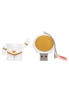 Thoraya Astronaut Cute Cartoon USB Flash Drive Spaceman Silicone USB Flash Drive Personalized Creative Doll Gift USB Flash Drive Astronaut - Waving 128GB  - Image 3