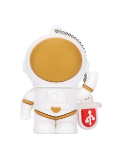 Thoraya Astronaut Cute Cartoon USB Flash Drive Spaceman Silicone USB Flash Drive Personalized Creative Doll Gift USB Flash Drive Astronaut - Waving 128GB  - Image 2