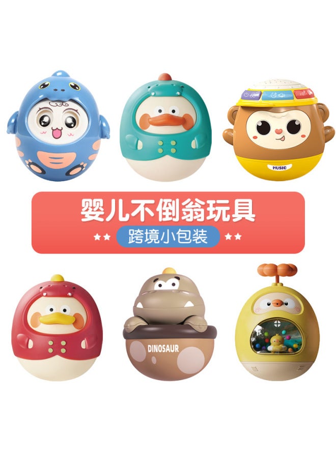 Baby Toy Tumbler Nod Doll 0-1 Year Old Newborn Children Soothing Rattle Bathing Water Play Bathroom Toy - Image 2