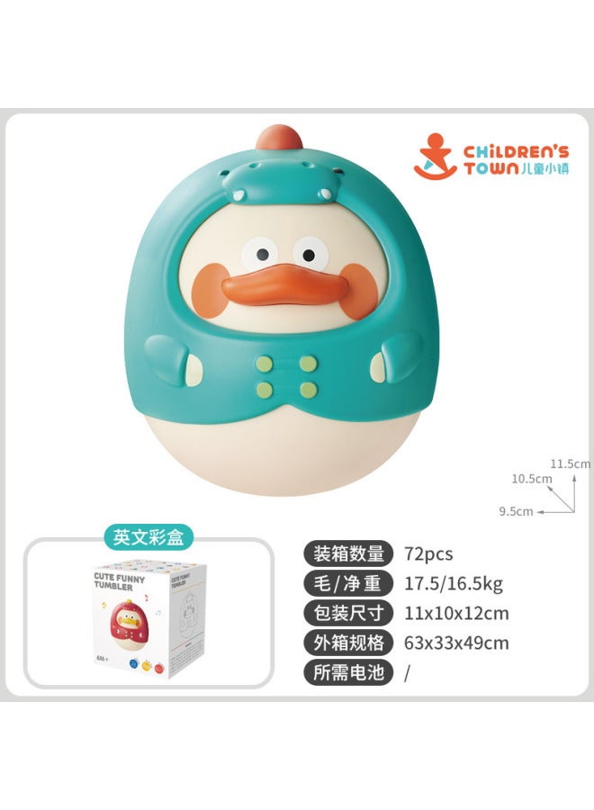 Baby Toy Tumbler Nod Doll 0-1 Year Old Newborn Children Soothing Rattle Bathing Water Play Bathroom Toy - Image 1
