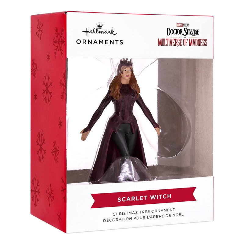 هولمارك Hallmark Marvel Studios Doctor Strange in the Multiverse of Madness Scarlet Witch Resin Christmas Ornament - Image 3