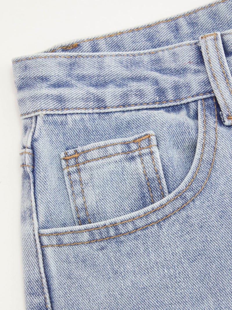 CIDER Wide Leg Jeans for Women High Waisted Denim Pants Boyfriend Jeans Trendy Casual Summer Bottom Baby Blue - Image 3