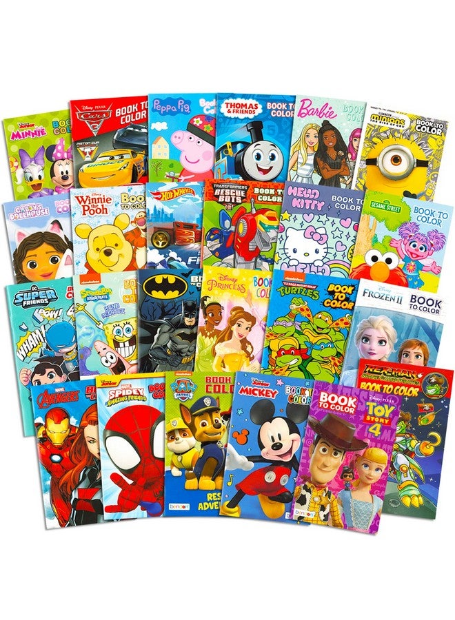 Bendon 24 Pack Small Coloring Books for Kids Ages 4-8, 2-4 - Bulk Coloring Bundle Classroom Rewards, Prizes, PreK Kindergarten Party Favors with Disney, Nick, More | Mini Activity Books for Boys, Girls - Image 1