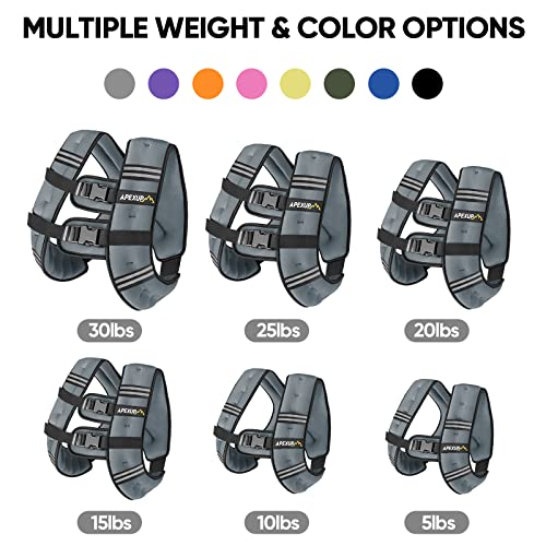 APEXUP 10lbs Weighted Vest Men Women, Weight Vest for Women Workout Equipment for Strength Training Running (Grey) - Image 3