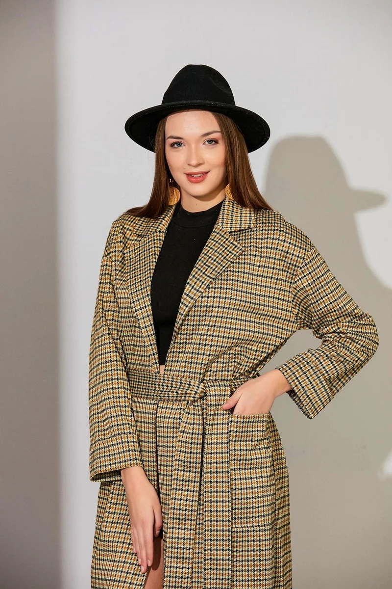 الكسندر جاردي Belted Unlined Coat (B22-21800)