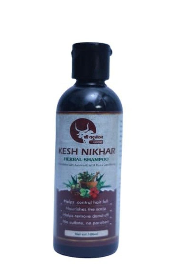 Kesh Nikhar Sulphate-Free Shampoo for Hair Fall Control | 100% Natural Hair Cleanser for Healthy, Shiny Hair | Enriched with Ayurvedic Herbs | Ayurvedic Suitable for All Hairfall Shampoo (100ml) - Image 3