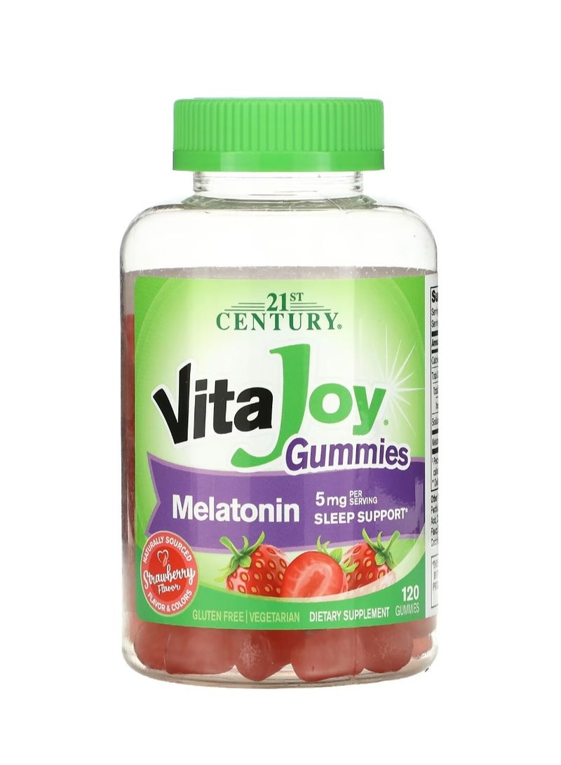 21st Century VitaJoy Melatonin Gummies, 5 mg 120 Gummies (2.5 mg per Gummy) - Image 1