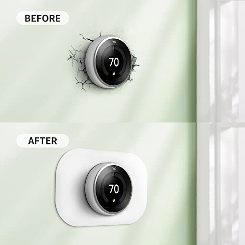 Petrichor Compatible with Google Nest Thermostat 1st/2nd/3rd Wall Plate Cover - Petrichor Nest Thermostat Trim Kit, Made for Google Nest Thermostat 1st/2nd/3rd, Cover Imperfections Easy to Install - Snow - Image 5