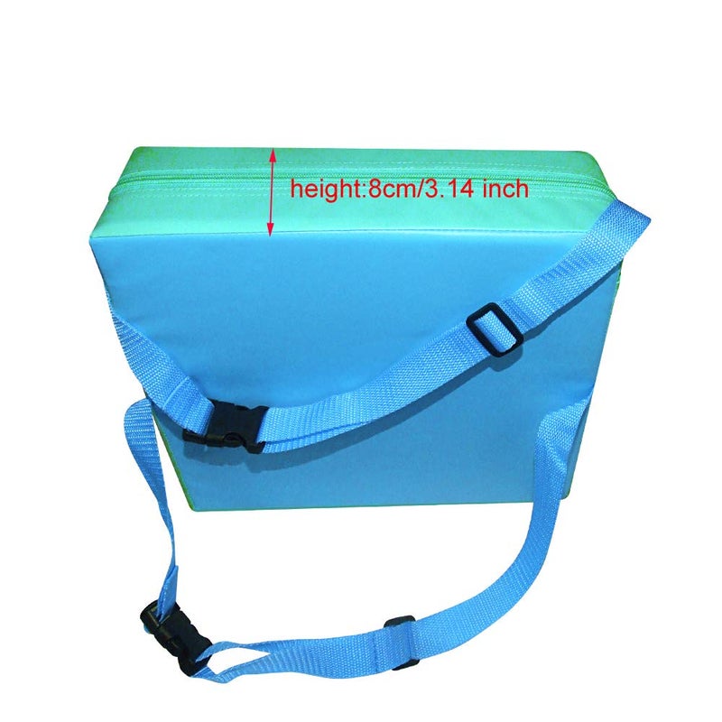 Sunmall Toddler Booster Seat for Dining Table,Chair Increasing Cushion for Baby Kids,Portable Dismountable Adjustable Highchair Booster (Blue+ Green) - Image 2