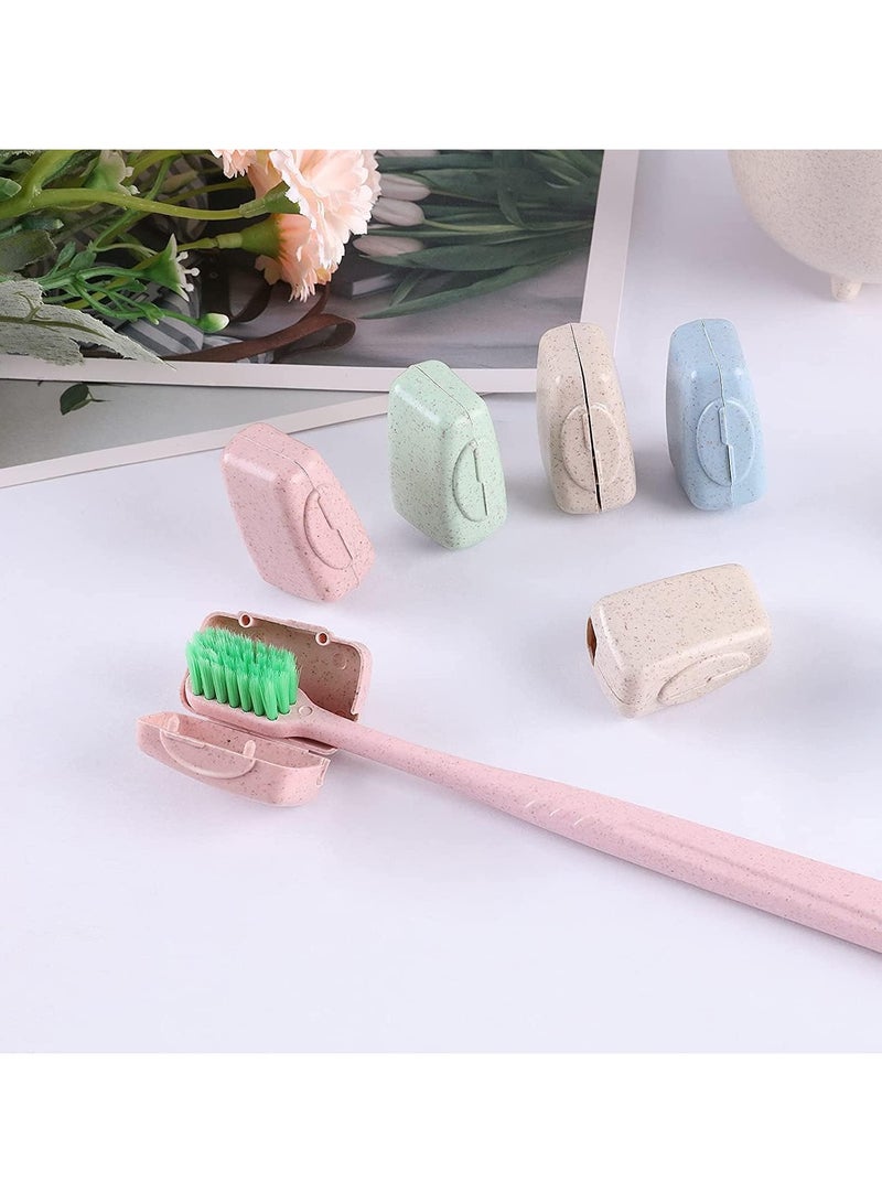 Travel Toothbrush Head Cover Cap, 20pcs Toothbrush Protector Tooth Brush Pod Case, Portable Toothbrush Top Cover Holder Toothbrush Head Protective Case for Travel, Business Trip, Home - Image 5