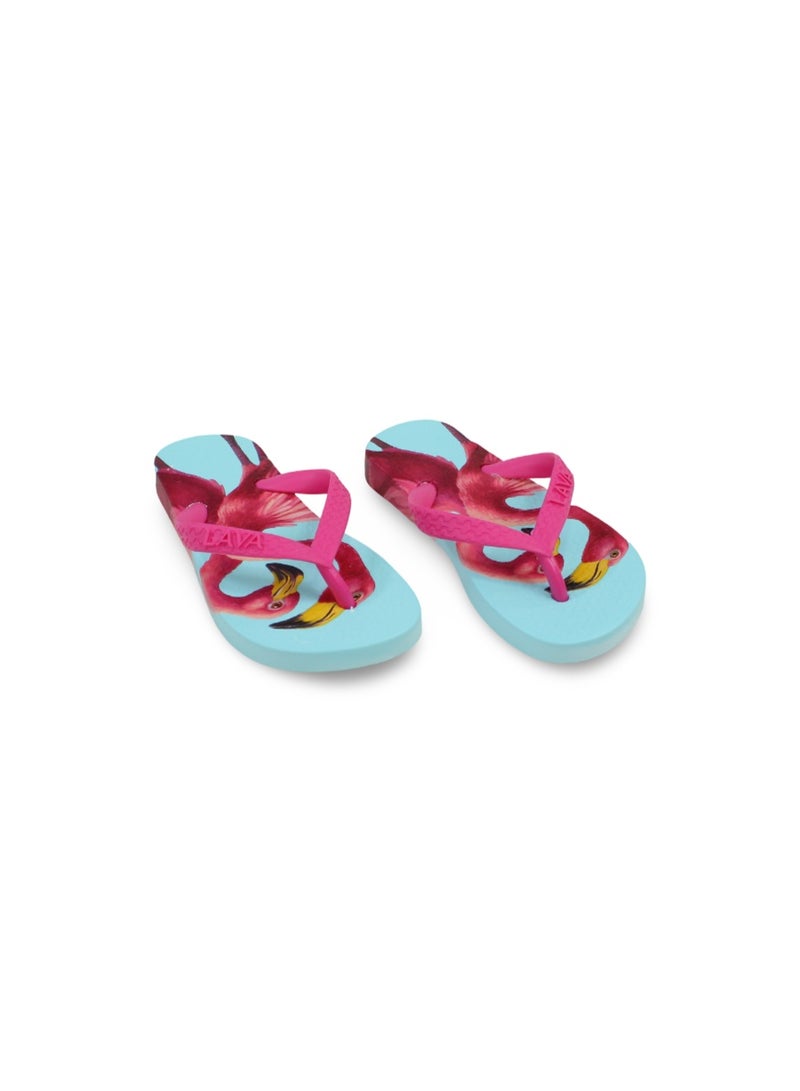 Exit Girls Rubber Slippers – Fuchsia - Image 1