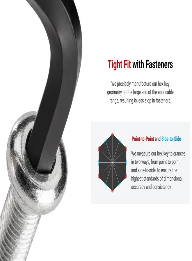 TEKTON Ball End Hex and Star L-Key Set with Holders, 41-Piece (0.050-3/8 in., 1.3-10 mm, T6-T50) | KEY91002 - Image 3