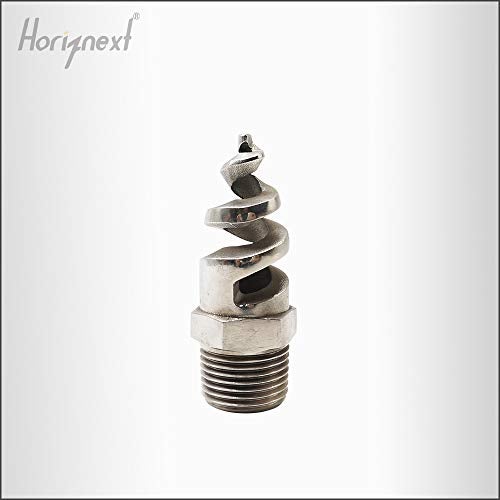 Horiznext NPT 1/2 spiral aerator lawn, stainless steel 316 hose sprayer nozzle atomizer, for garden, fire proofing, gas and liquid cooling(5 pcs) - Image 4