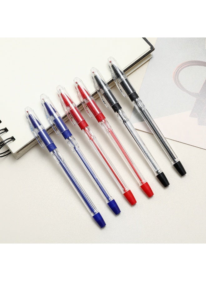 تشيلو طقم 10 أقلام حبر جاف سلسة الكتابة رأس 0.7 مللي، تصميم مريح قبضة مثلثية للكتابة اليومية وللاستخدام المكتبي والجامعي، متعددة الألوان (أسود) - Image 5